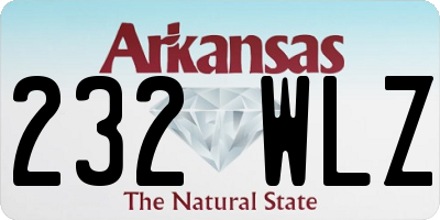 AR license plate 232WLZ