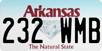 AR license plate 232WMB