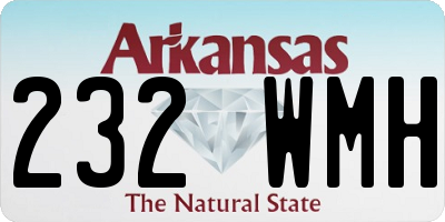 AR license plate 232WMH