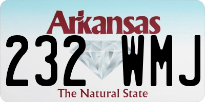 AR license plate 232WMJ