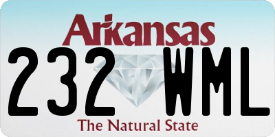 AR license plate 232WML