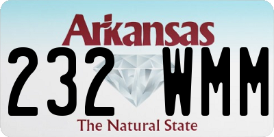 AR license plate 232WMM