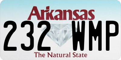 AR license plate 232WMP