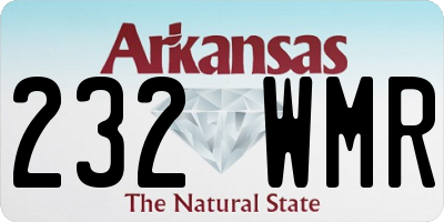 AR license plate 232WMR