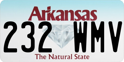 AR license plate 232WMV