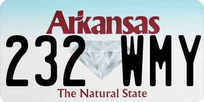 AR license plate 232WMY