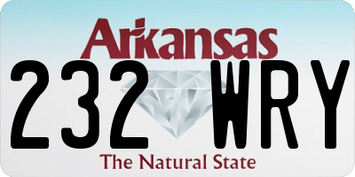 AR license plate 232WRY