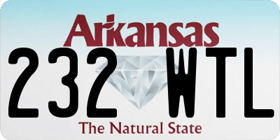 AR license plate 232WTL