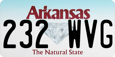 AR license plate 232WVG