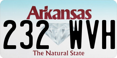AR license plate 232WVH