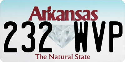 AR license plate 232WVP