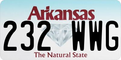 AR license plate 232WWG