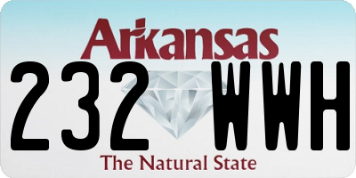 AR license plate 232WWH