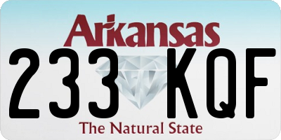 AR license plate 233KQF