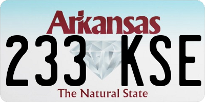 AR license plate 233KSE
