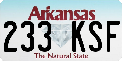 AR license plate 233KSF
