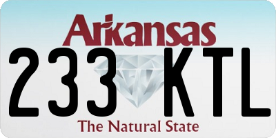 AR license plate 233KTL