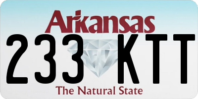 AR license plate 233KTT