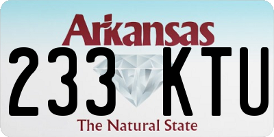 AR license plate 233KTU