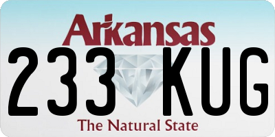 AR license plate 233KUG