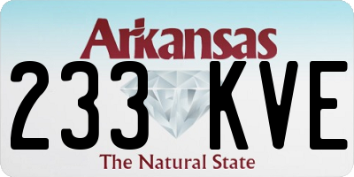 AR license plate 233KVE