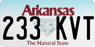 AR license plate 233KVT