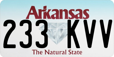 AR license plate 233KVV