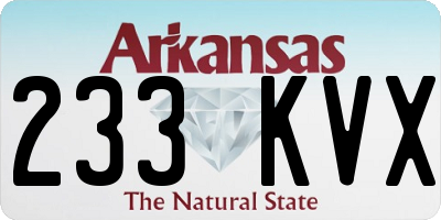 AR license plate 233KVX