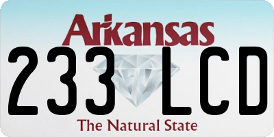 AR license plate 233LCD