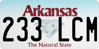 AR license plate 233LCM