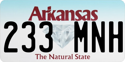 AR license plate 233MNH