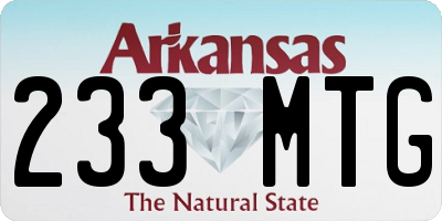 AR license plate 233MTG
