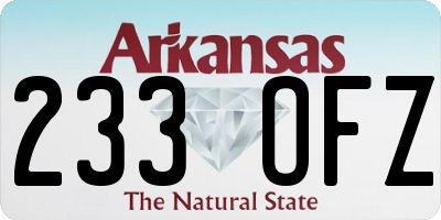 AR license plate 233OFZ