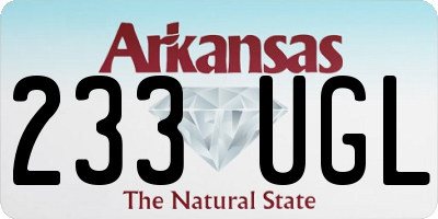 AR license plate 233UGL