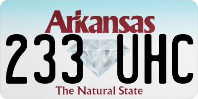 AR license plate 233UHC