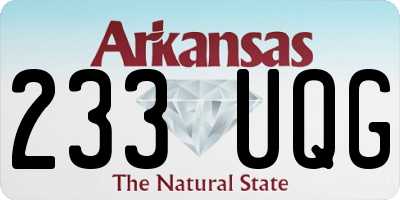 AR license plate 233UQG