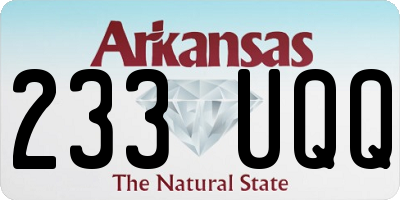 AR license plate 233UQQ