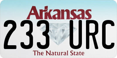 AR license plate 233URC