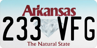 AR license plate 233VFG