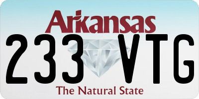 AR license plate 233VTG