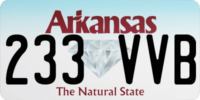 AR license plate 233VVB