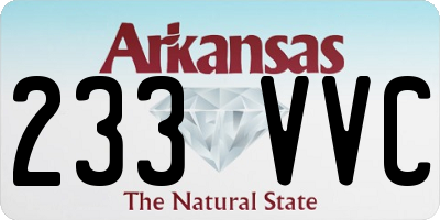 AR license plate 233VVC