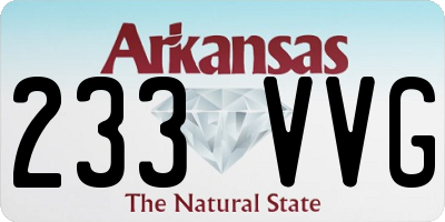 AR license plate 233VVG
