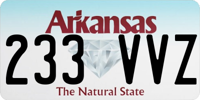 AR license plate 233VVZ