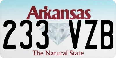 AR license plate 233VZB