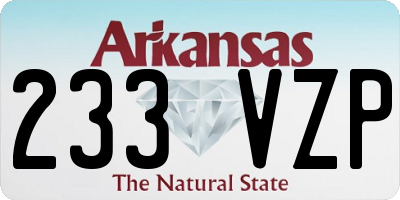 AR license plate 233VZP