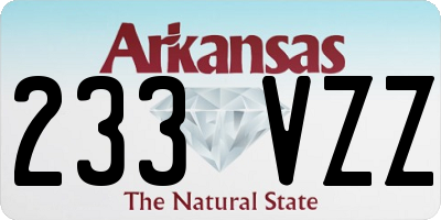 AR license plate 233VZZ