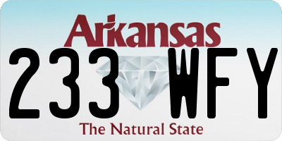 AR license plate 233WFY
