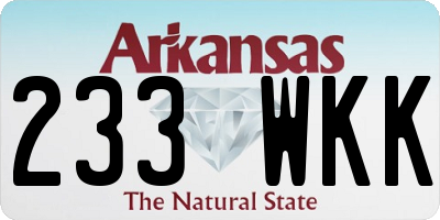 AR license plate 233WKK