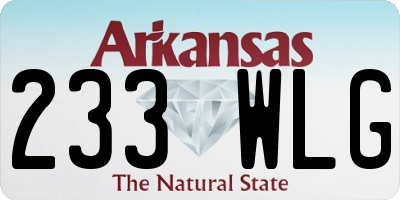 AR license plate 233WLG